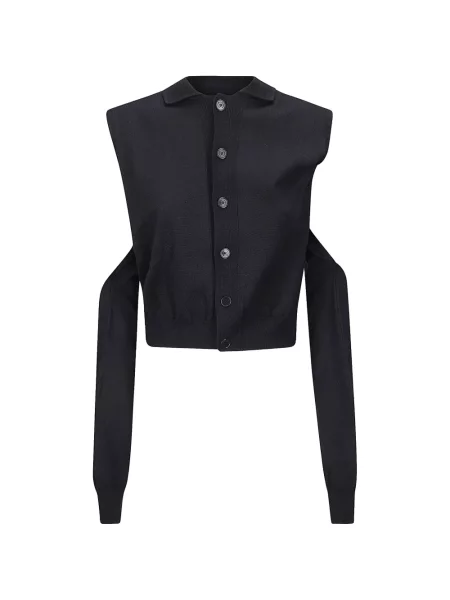 Cardigan Alainpaul fără mâneci negru