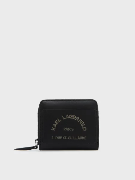 Кожаный кошелек Karl Lagerfeld черный