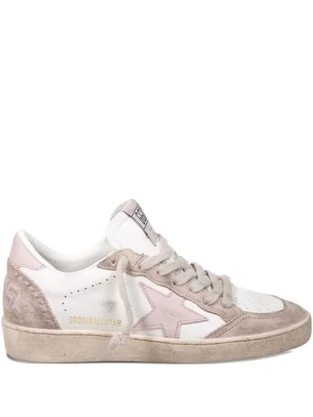 Sneakerși Golden Goose Ball Star din piele de căprioară auriu