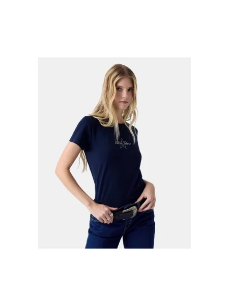 Guess Jeans Tričko modrá