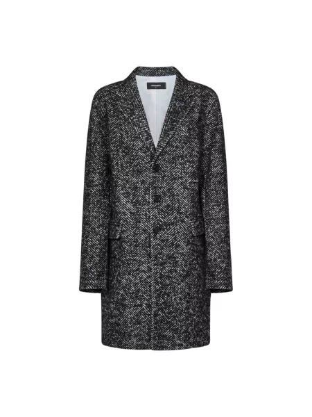 Płaszcz Dsquared2 wełniany czarny
