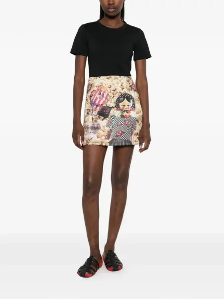 Scurt rochie mini The Artistylist cu imagine negru