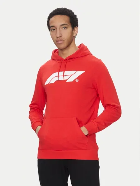 Puma Mikina F1 Ess Logo červená