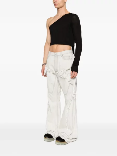 Košile Rick Owens Drkshdw na jedno rameno černá