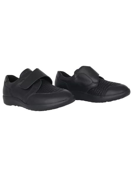 Sneakersy Waldläufer skórzane czarne