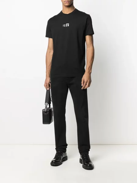 Koszulka Dsquared2 z nadrukiem czarna