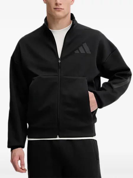Košulja Adidas s platformom s printom s kapuljačom žuta
