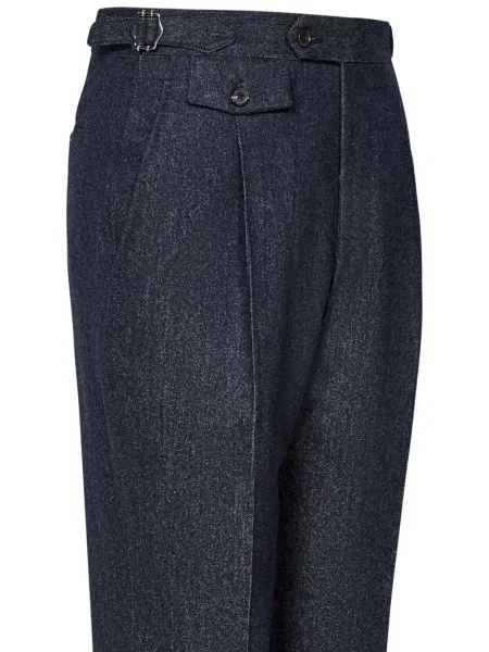 Pantaloni Franzese Collection de lână albastru
