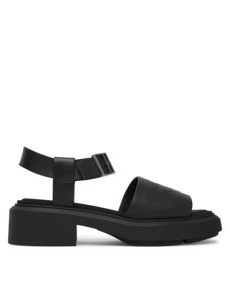 Sandale Calvin Klein Chunky Sandal Lth Mg crna