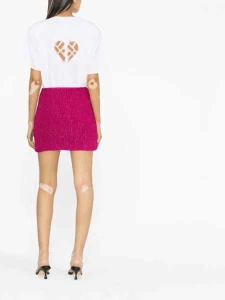 Koszulka Rotate z nadrukiem biała