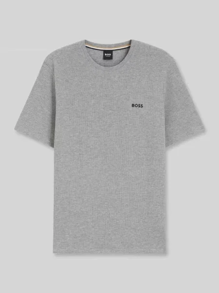 T-shirt o kroju regular fit z mieszanki bawełny Boss