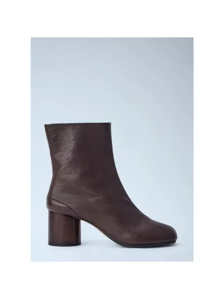 Botki Maison Margiela skórzane brązowe