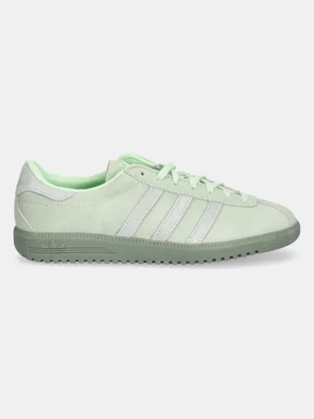 Bermudy Adidas Originals zamszowe zielone