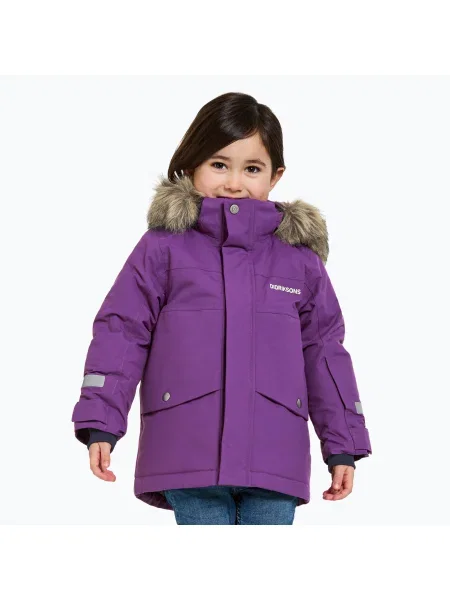 Детско зимно яке Didriksons Bjärven Parka royal purple виолетово