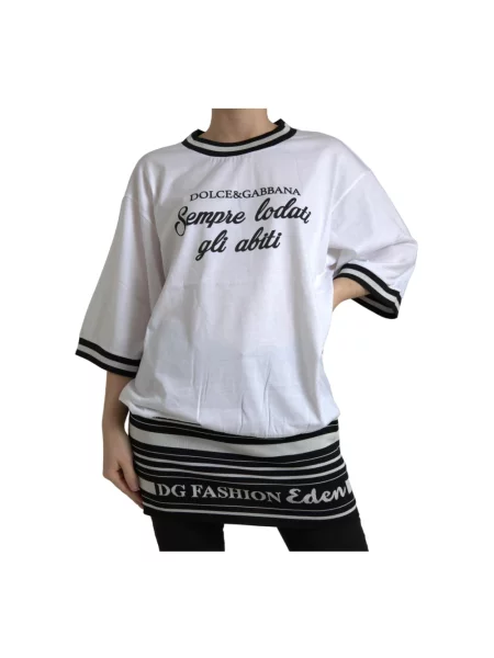 Koszulka Dolce And Gabbana z nadrukiem biała