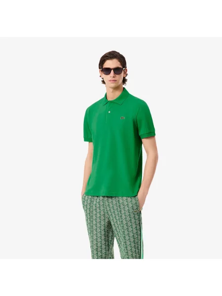 Классическое поло Lacoste зеленое