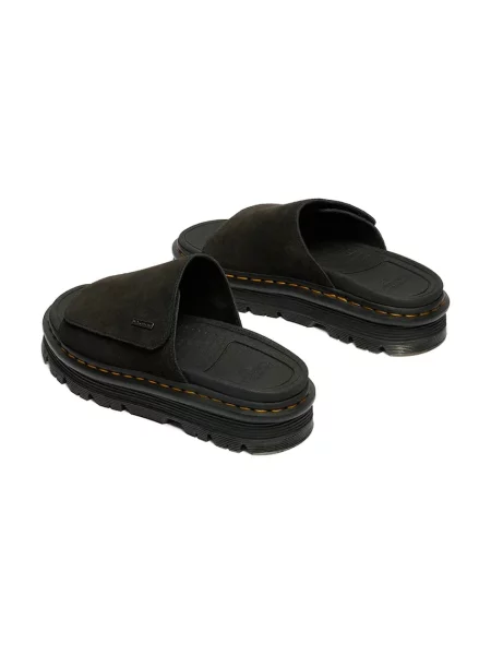Замшевые шлепанцы Dr. Martens на платформе
