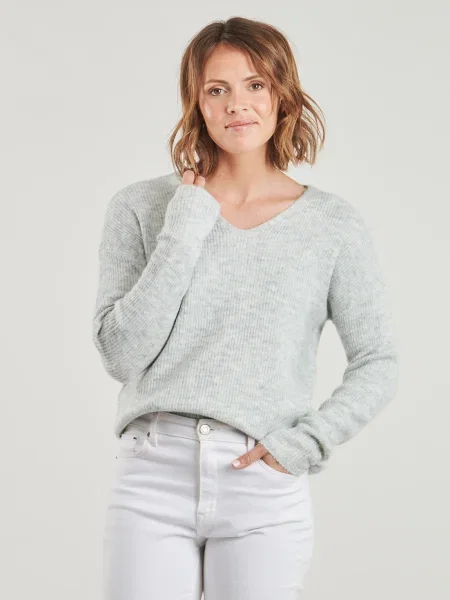 Ruhák Only ONLCAMILLA V-NECK szürke