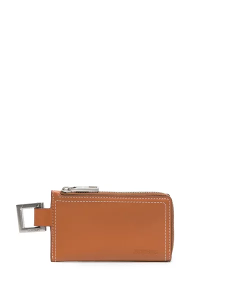 Kožená peněženka Jacquemus hnědá