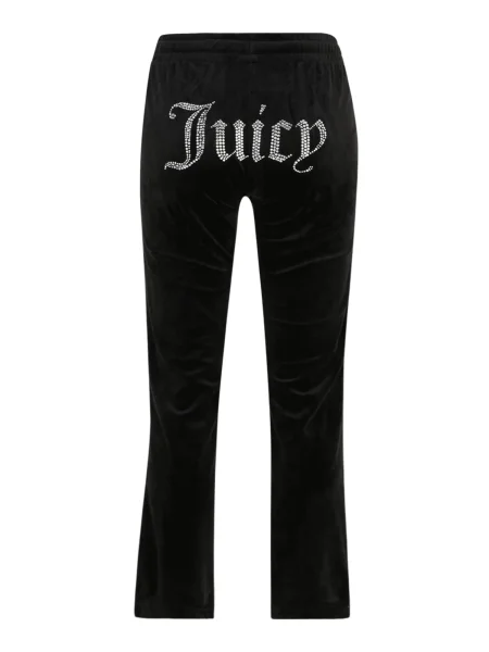 Juicy Couture Petite Hlače TINA / srebrna črna