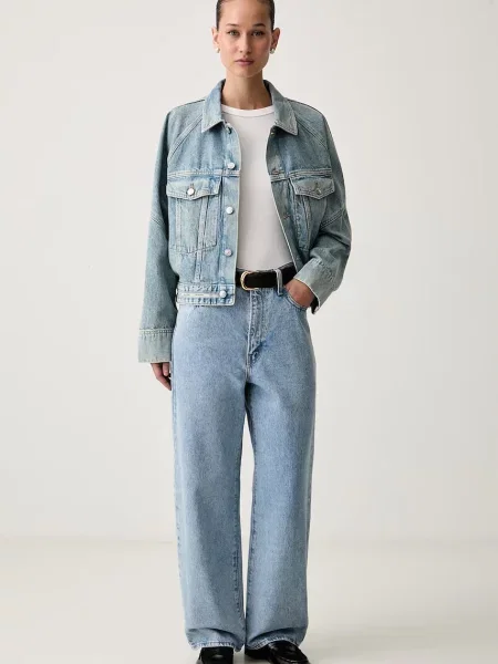 Calvin Klein Jeans džínsová bunda dámska rifľová modrá