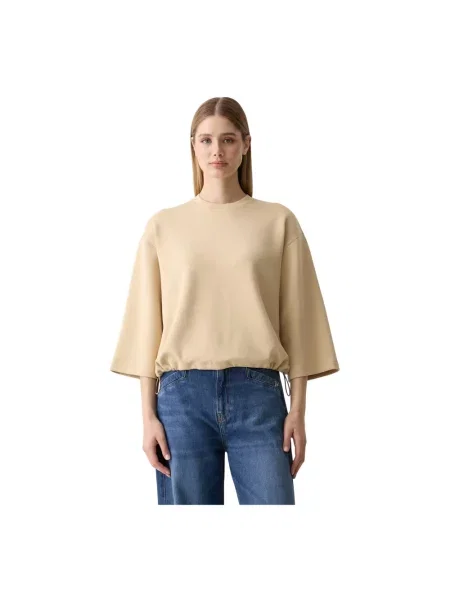 Bluza z kapturem Joop! z kapturem beżowa
