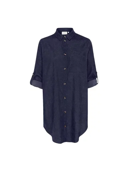 Sukienka koszulowa Kaffe garniturowa niebieska