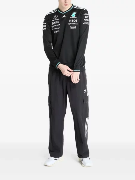 Домашни пантофи Adidas от джърси бяло