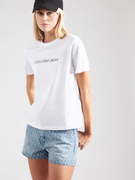 Calvin Klein Jeans Tricou negru alb