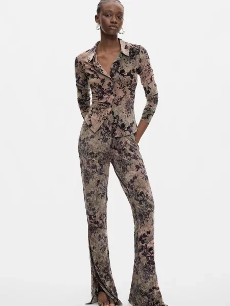 Desigual Pantaloni maro negru