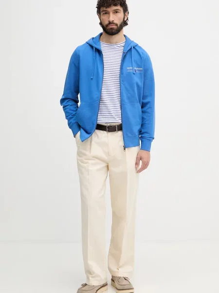 Tommy Hilfiger jopica s kapuco modra