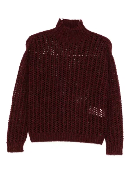 Pulover Max Mara ajurat roșu