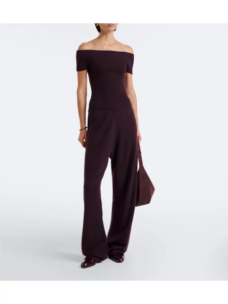 Top Extreme Cashmere din cașmir violet