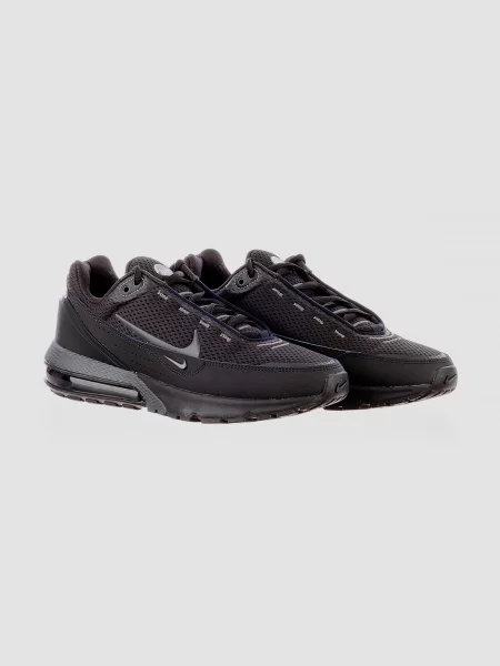Кожаные кроссовки Nike Air Max черные