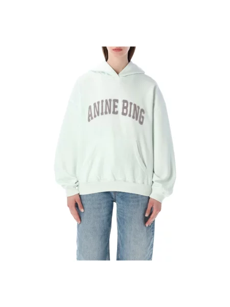 Bluza z kapturem Anine Bing zielona