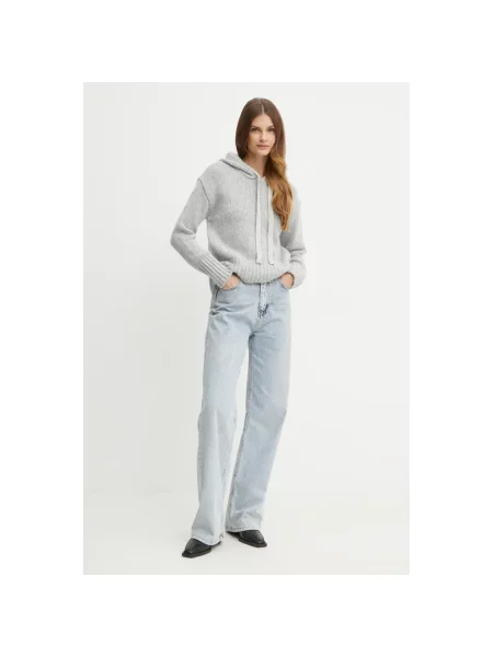 Sweter Forte Forte wełniany szary