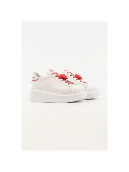 Sneakersy Karl Lagerfeld skórzane białe