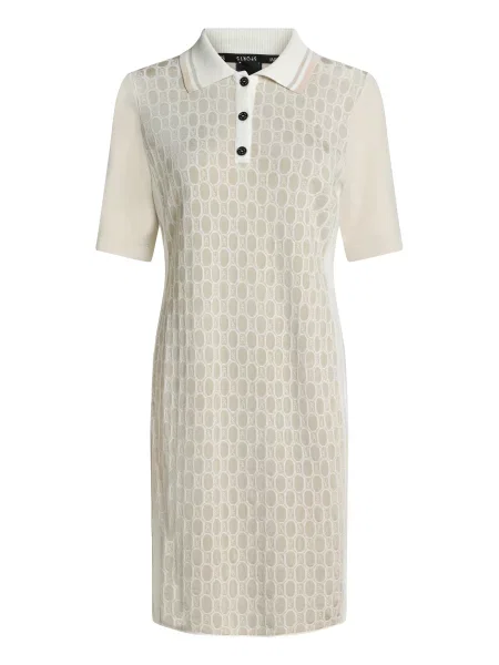 Marc Cain Rochie tricotat BS nisipiu / murdar alb
