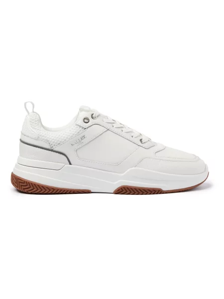 Sneakersy Mallet London skórzane białe