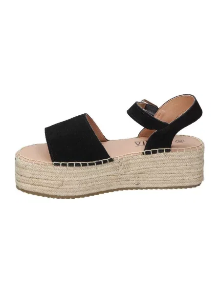 Espadrilky Kissia čierna