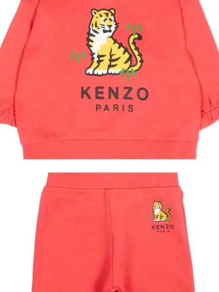 Komplet dresowy dziecięcy Kenzo czerwony