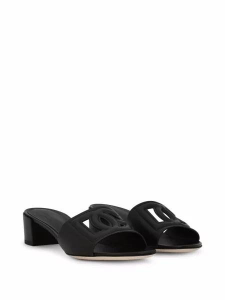 Papuci tip mules Dolce & Gabbana negru