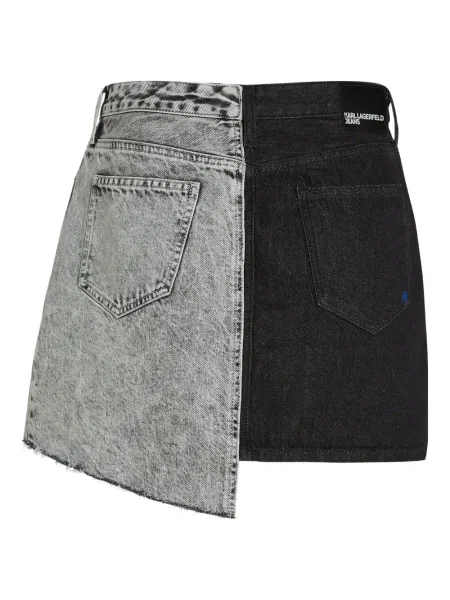 Fustă din denim Karl Lagerfeld Jeans negru