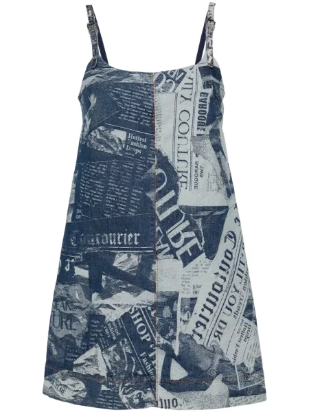 Sukienka jeansowa Versace Jeans Couture niebieska