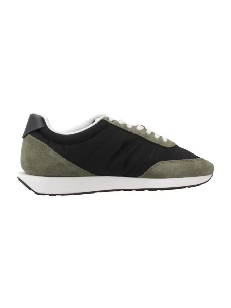 Calvin Klein Sneakers RETRO cu adaos de piele verde