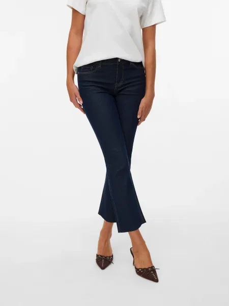 VERO MODA Jeans VMSHEILA închis albastru