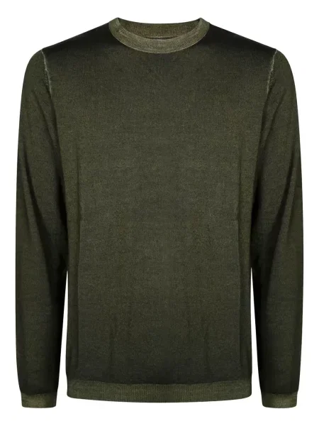 Pulover Sun68 cu decolteu în U verde