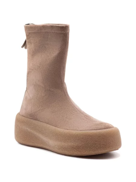 Botine Vic Matié din piele de căprioară cu platformă