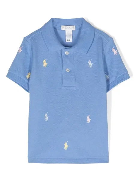 Koszulka polo dziecięca Polo Ralph Lauren niebieska