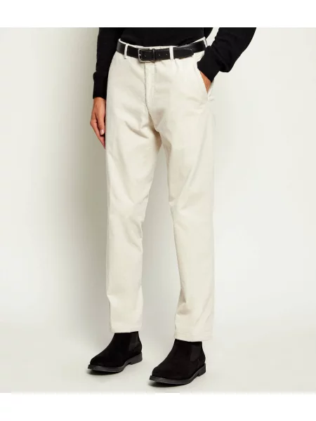 Oscar Jacobson Pantaloni chino Dandy | catifea reiată bej